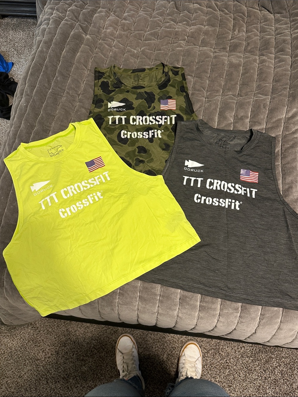 2024 CrossFit Games athlete issued GoRuck crop mesh tanks, size S